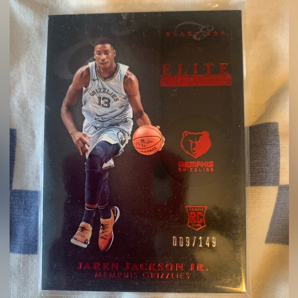 Jaren Jackson Jr. Donruss Elite Rookie Basketball Card Serial Numbered 007/149
